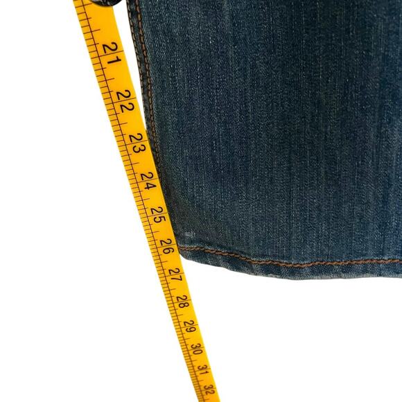 Anchore Blue Y2K Low Rise Flared Medium Wash Jeans Size 11 Short - Picture 8 of 9